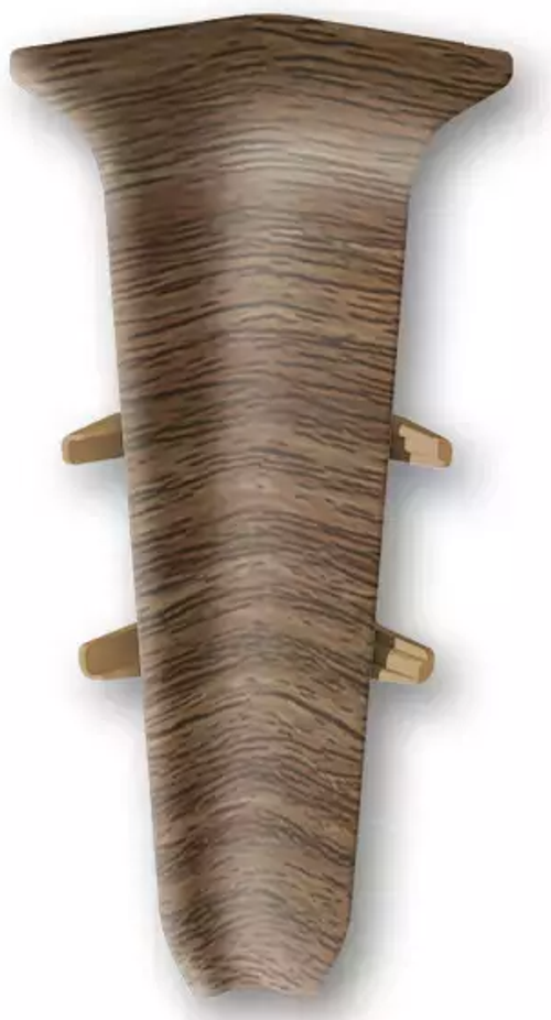 Угол внутр для плинтуса Деконика 70мм 291 Орех