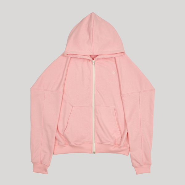 Zip-Up Hoodie LOGO Crystal Rose