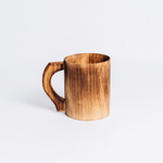 Деревянная кружка из цельного куска древесины кедра для напитков. Неклееная. 500 мл.C55