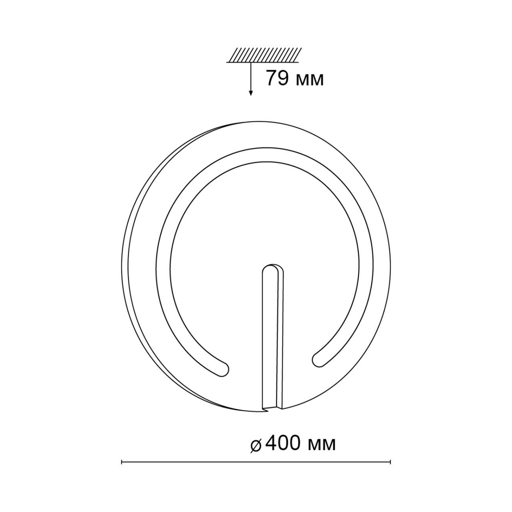 3041/DL COLOR SN 000 Светильник пластик/белый/хром LED 48Вт 3000-6300К D400 IP43 пульт ДУ/RGB/LampSmart BUTTON