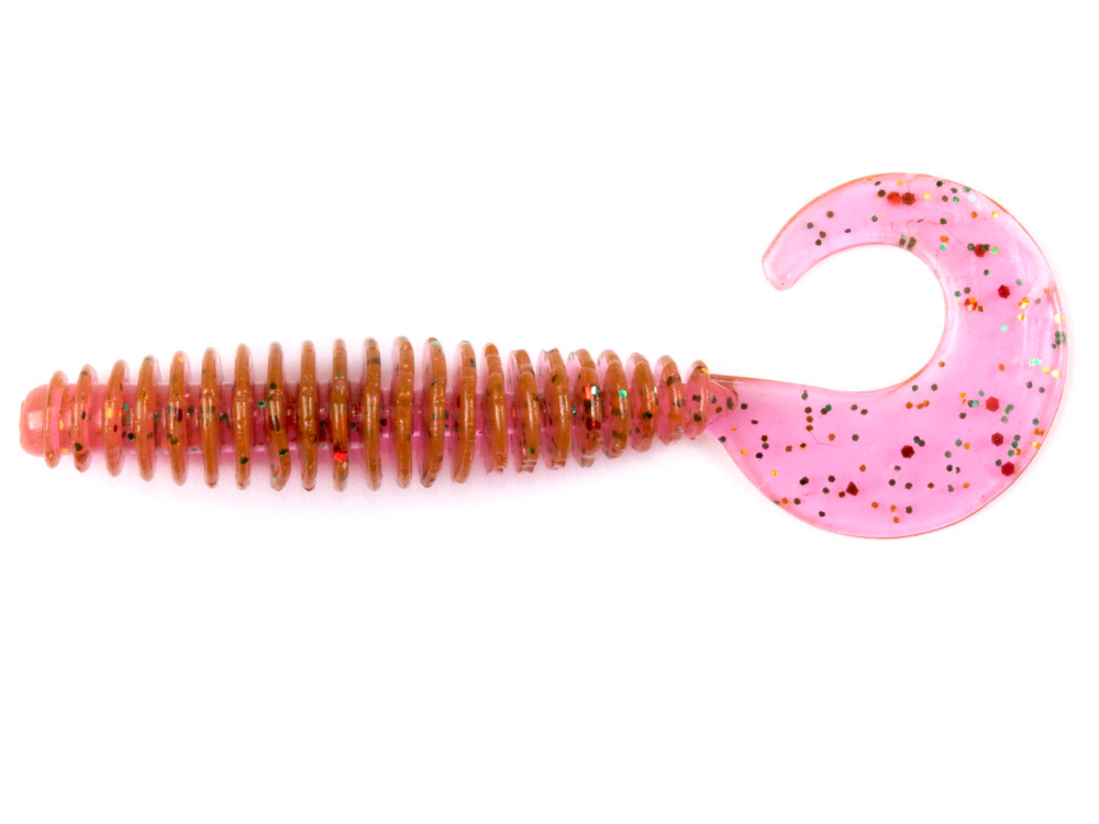 Слаги съедобные искусственные Lucky John ULTRAWORM Curly 2in (50 мм), цвет S14, 10шт.