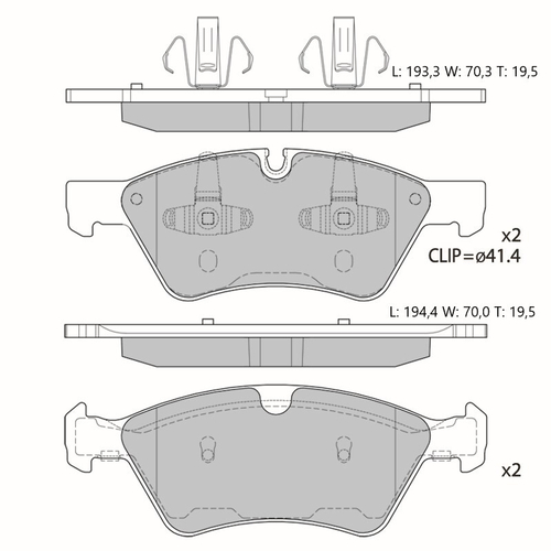 Колодки тормозные дисковые Avantech передние (противоскрипная пластина в компл.) AV111