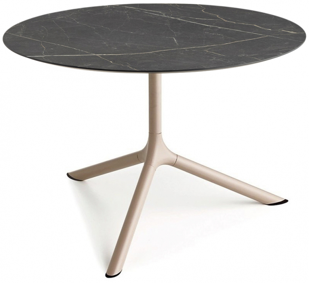 Столик ламинированный кофейный Scab Design Tripe Maxi, тортора, черный мрамор Сахара