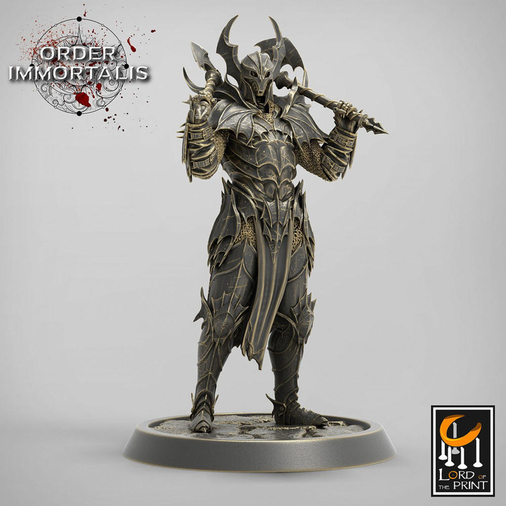 Blood Knight Человек Воин Паладин Варвар Файтер Рыцарь миниатюра для dnd, днд, pathfinder, фентези, Настольная игра, НРИ, Варгейм, РПГ