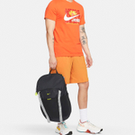 Nike Fabric Backpack Regular Men"s Black & Micro Particle Gray & Atom Green