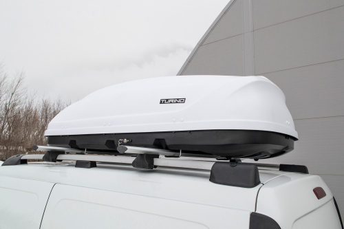 Автобокс на крышу автомобиля "Turino 1" (белый) / PT-Group