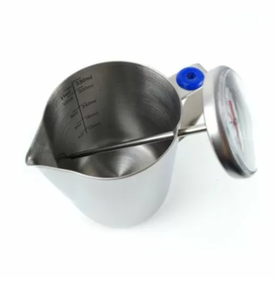 Питчер для молока с термометром, 350 мл, нерж. сталь, P.L.- Barbossa