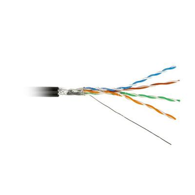 FUTP4-C5E-S24-OUT-PE-BK-100 F/UTP кат.5е, 4 пары, 0,51 PE кабель витая пара Hyperline