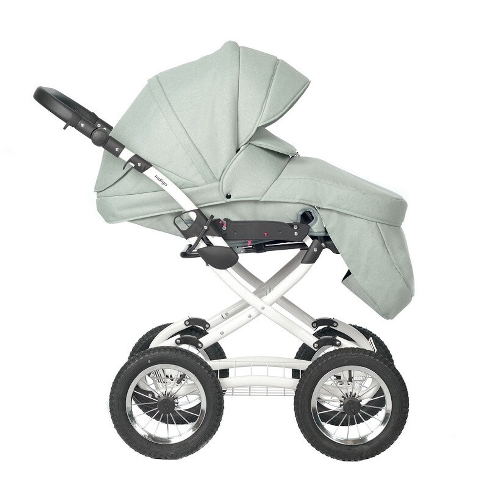 Детская коляска Indigo Barbara 21 Classic 2 в 1 Ba02 шалфей
