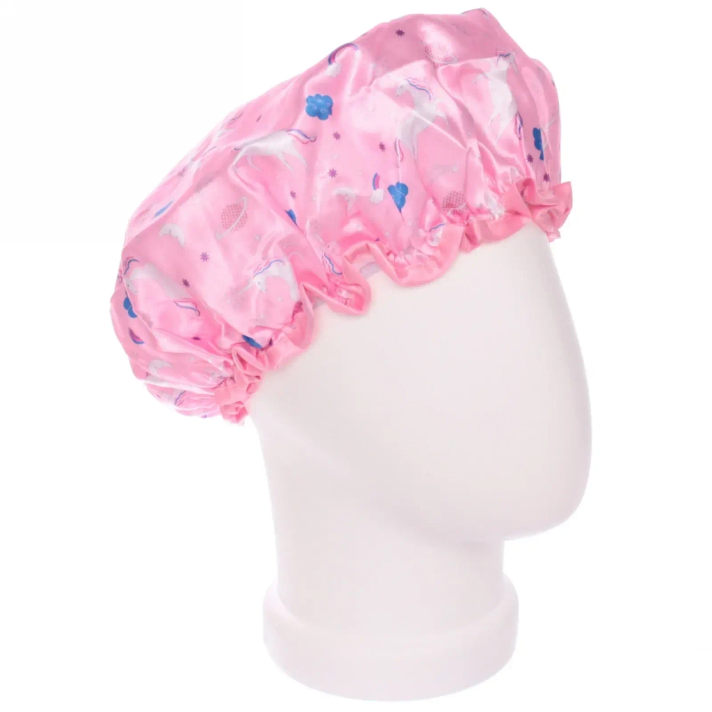 Шапочка для душа «Ultramarine - Shower bunini», микс 4 цвета, d-24 см (двухсторонняя, внутренний слой EVA)