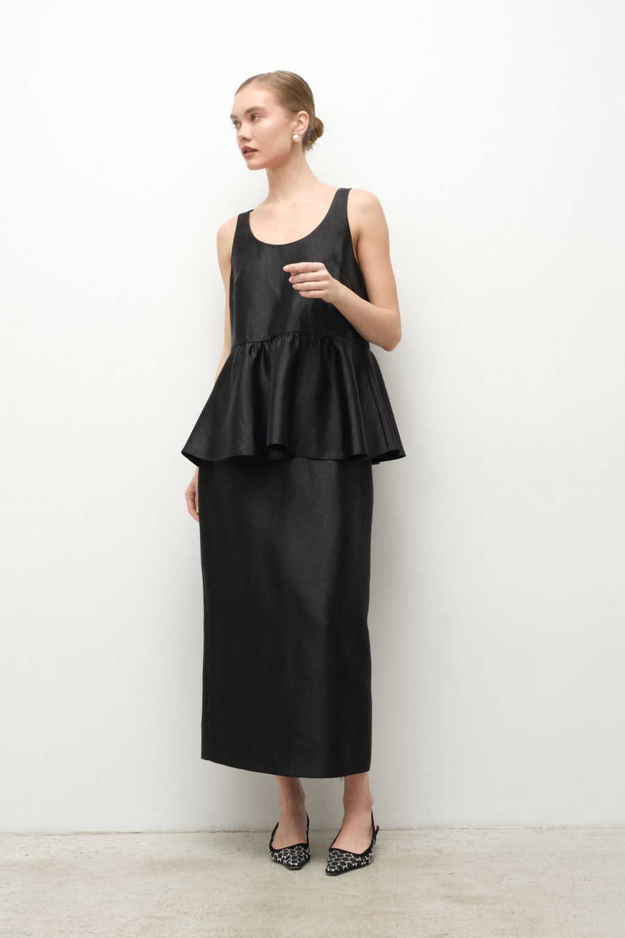 Юбка карандаш сияющая