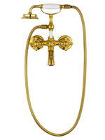 Смеситель для ванны с душем WONZON & WOGHAND RETRO, Глянцевое золото (WW-88639020-PG)