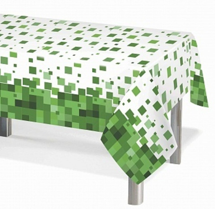 Скатерть одноразовая Пиксели 120 на 180 см.