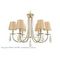 Подвесная люстра Crystal Lux Victoria SP6 Gold/Amber