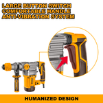 Перфоратор SDS-Plus INGCO RH150038 INDUSTRIAL 1500 Вт 5,5 Дж