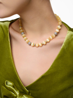 Колье "Summer disco yellow" селенит