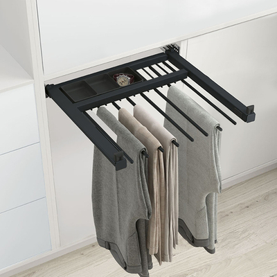 MENAGE CONFORT Выдвижная телескопическая брючница PANSY с лотком для аксессуаров, ширина 500-600 мм, антрацит