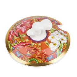 Сахарница с ложкой "Secret Garden" 10х9,5см v=250мл (фарфор) (подарочная упаковка)