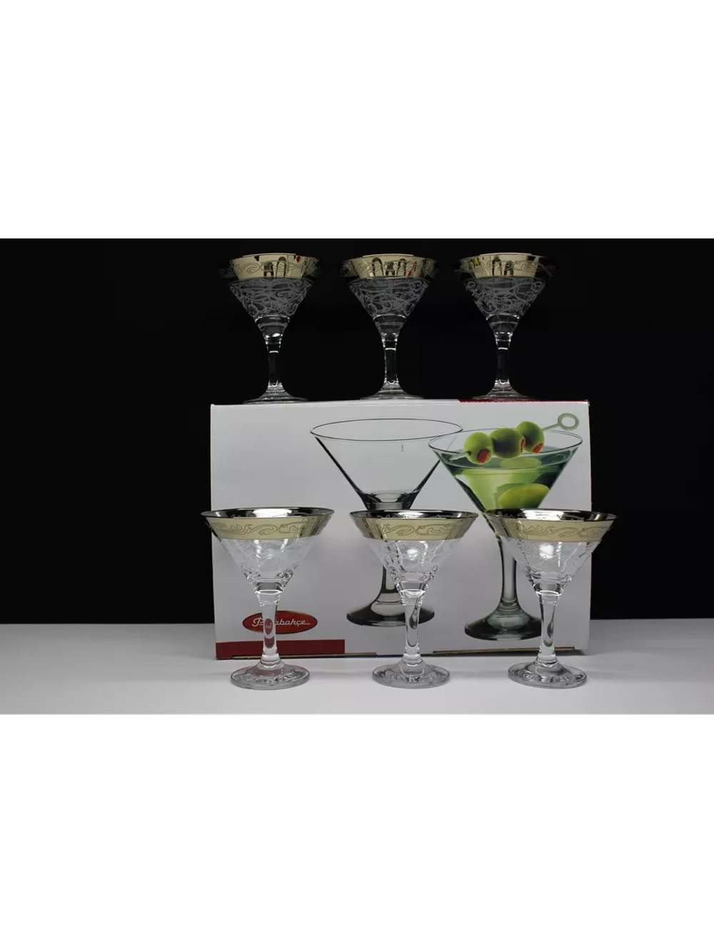Бокалы для мартини 6 шт по 170 мл
