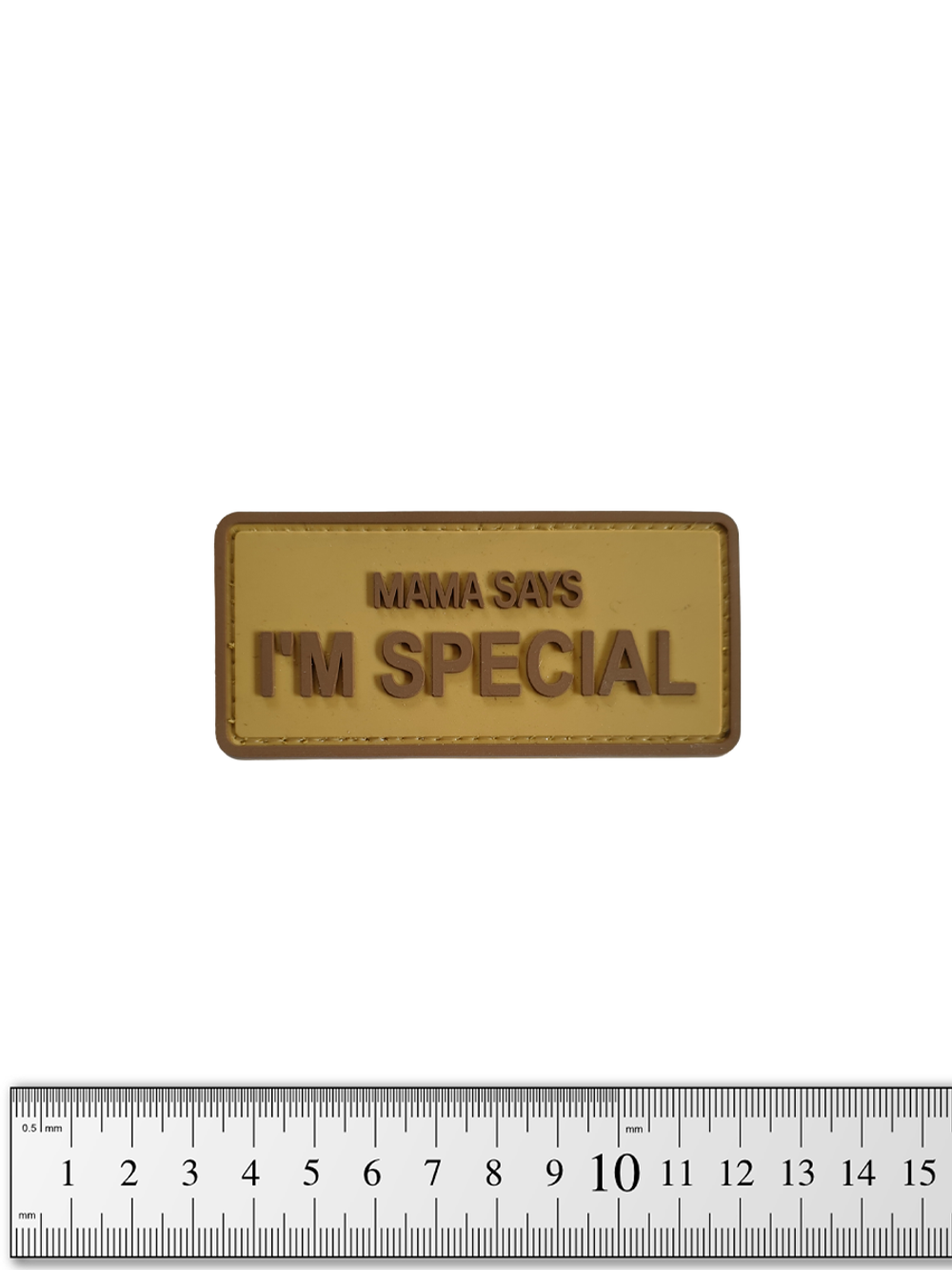 Шеврон Mama Says I'm Special PVC. Койот