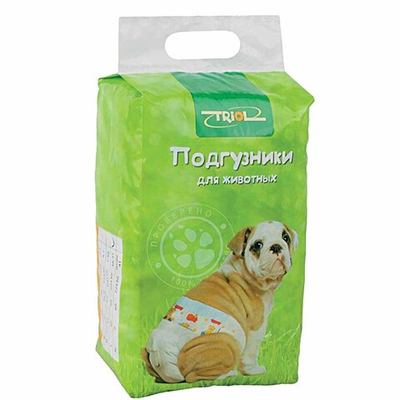 Triol Подгузники XS для собак 2-4кг 22шт