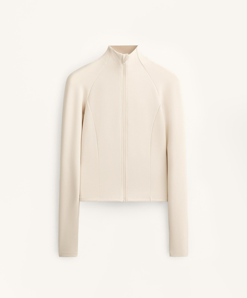 Oysho Легкая куртка, цвет слоновой кости