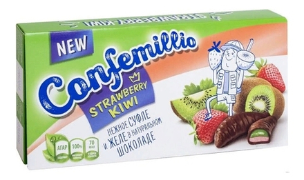 Конфеты "Confemillio" 160г. Киви и клубника Красный пищевик