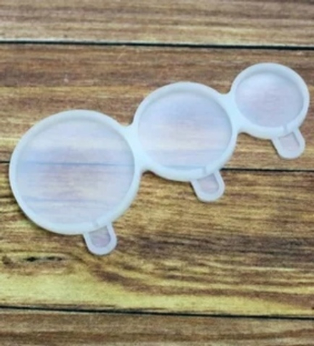 Форма силиконовая для леденцов "Круг" 3 шт