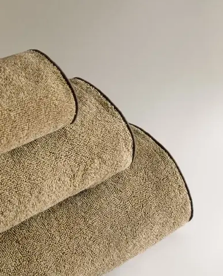 ZARA HOME ПОЛОТЕНЦЕ ИЗ ХЛОПКА, ХАКИ