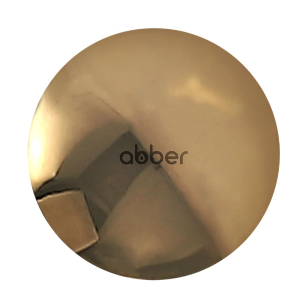 Накладка на слив для раковины ABBER AC0014GG золото, керамика
