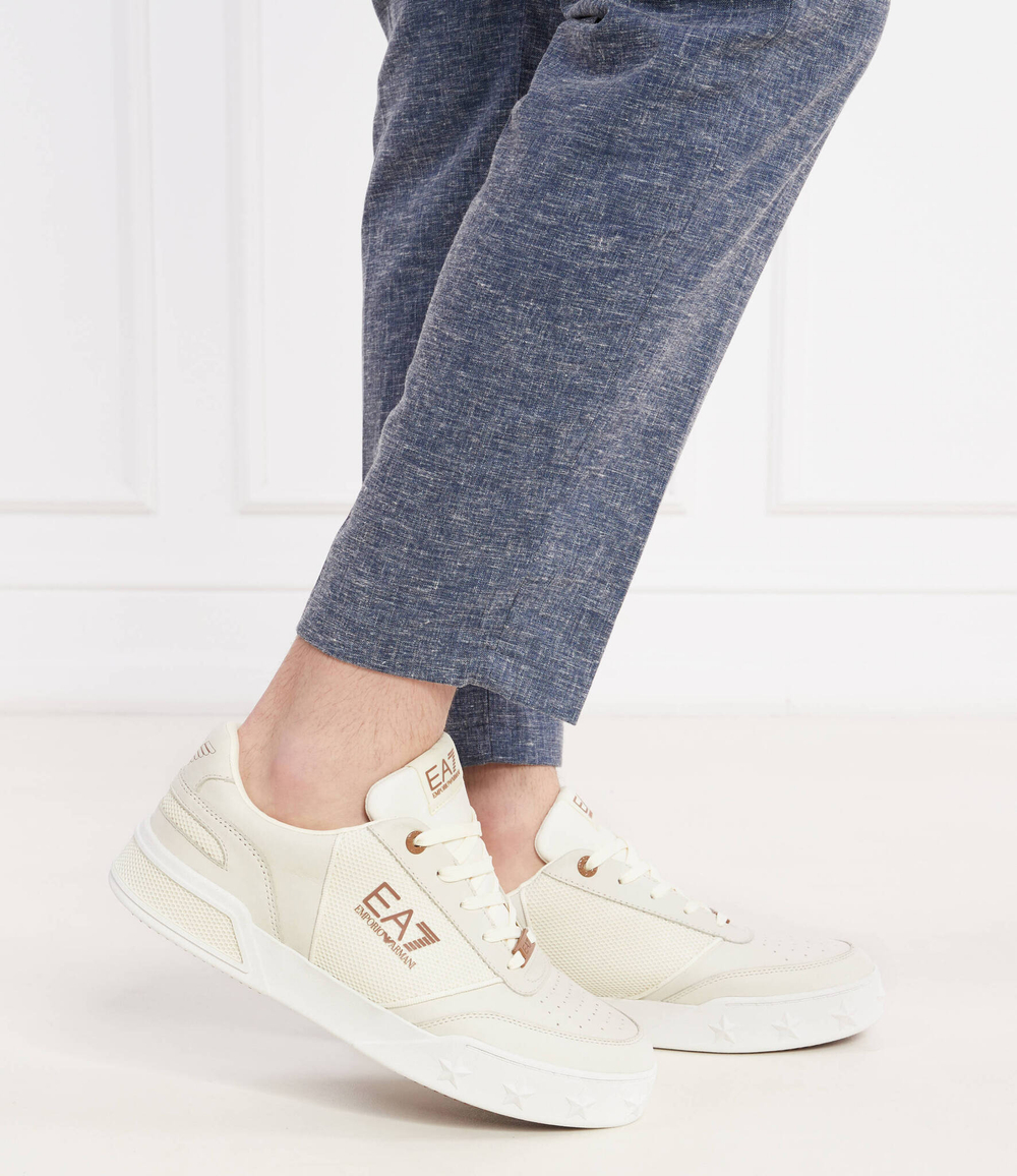 Кожаные кроссовки EA7 - кремовый(X8X121 XK359)