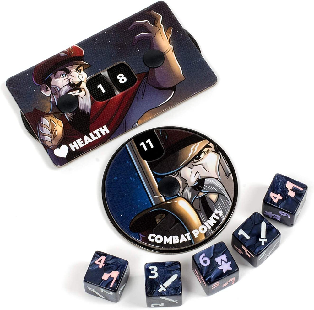 Настольная игра Dice Throne (Трон кубов). Второй сезон. Tactitian vs Huntress