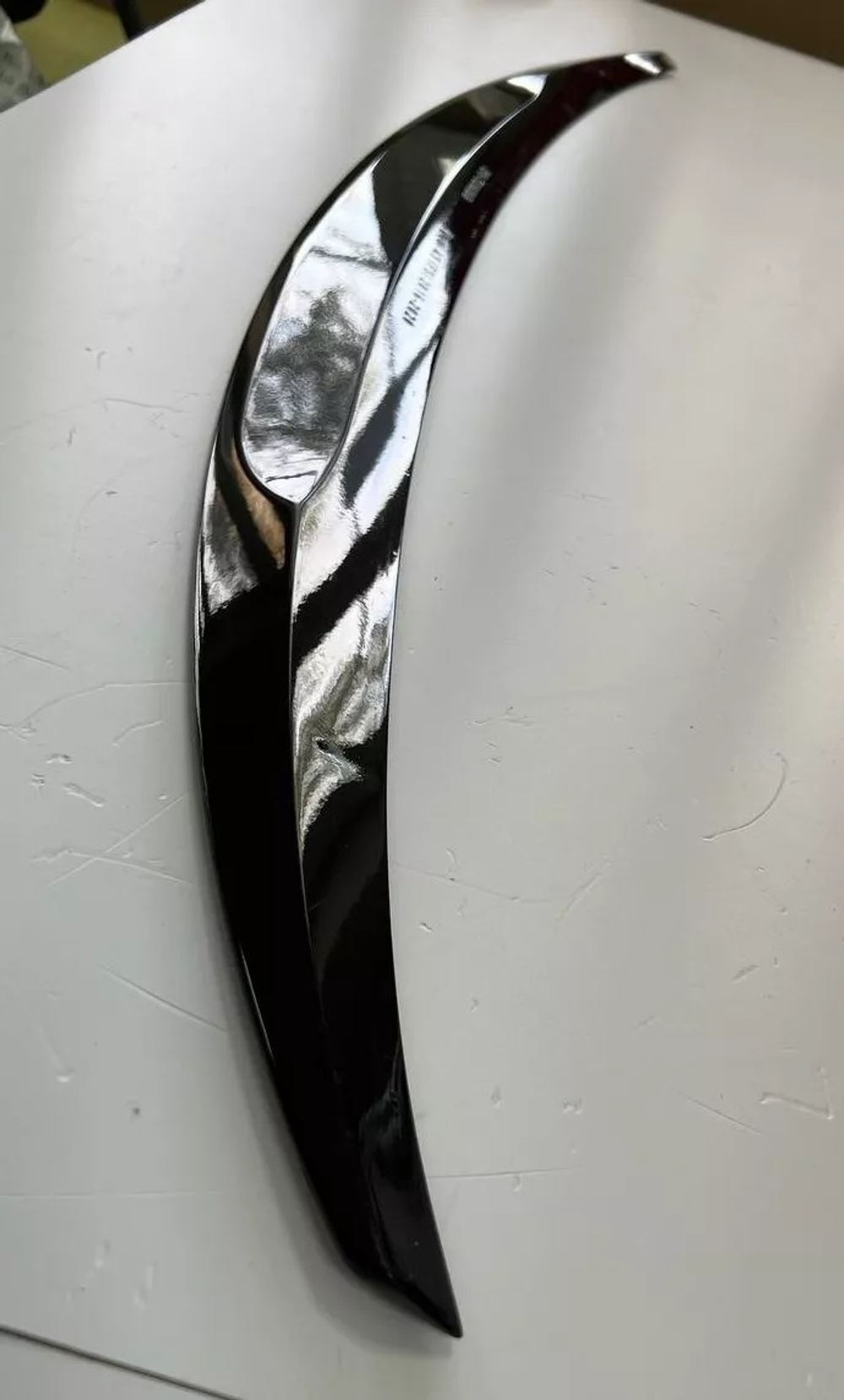 Спойлер лип крышки багажника Audi A5 (2016-2020) черный глянец