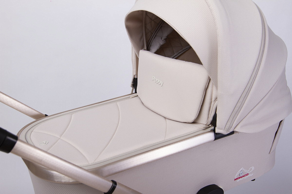 Детская коляска Peppy Monaco GP 3 в 1 Beige рама беж