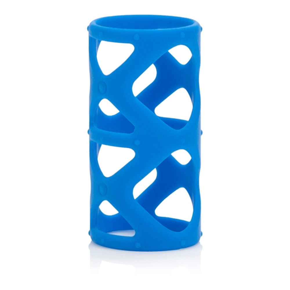 Набор насадок на пенис голубого цвета Posh Silicone Lovers Cages