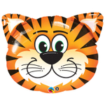 Шар Фольгированный Тигренок голова (Оранжевый)