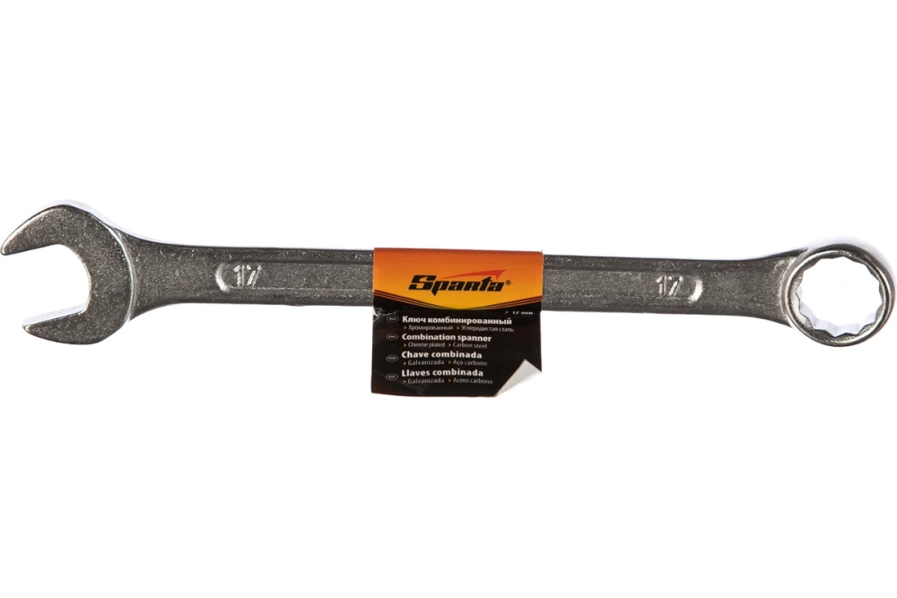 Ключ комбинированный "17" хромированный Sparta