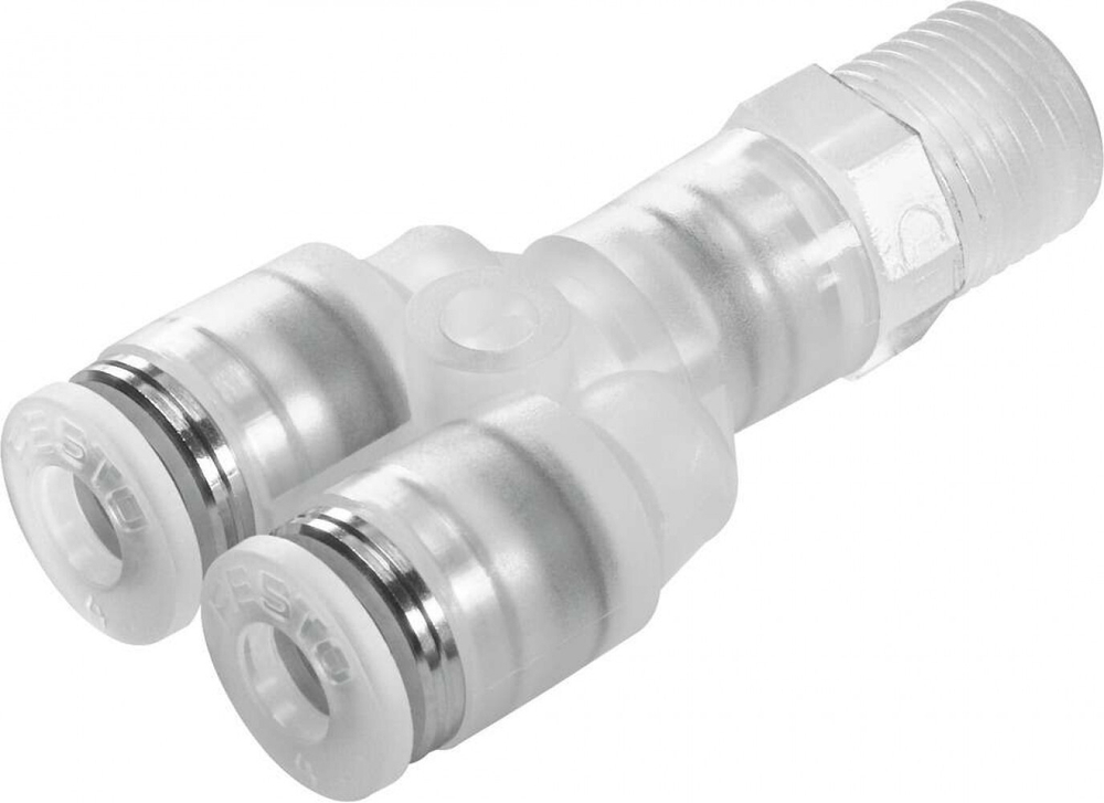 Разветвитель цанговый с резьбой Festo NPQP-Y-R38-Q12-FD-P10 (комплект 10 шт)