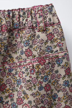 ZARA БРЮКИ BAGGY С ЦВЕТОЧНЫМ ПРИНТОМ, РАЗНОЦВЕТНЫЙ