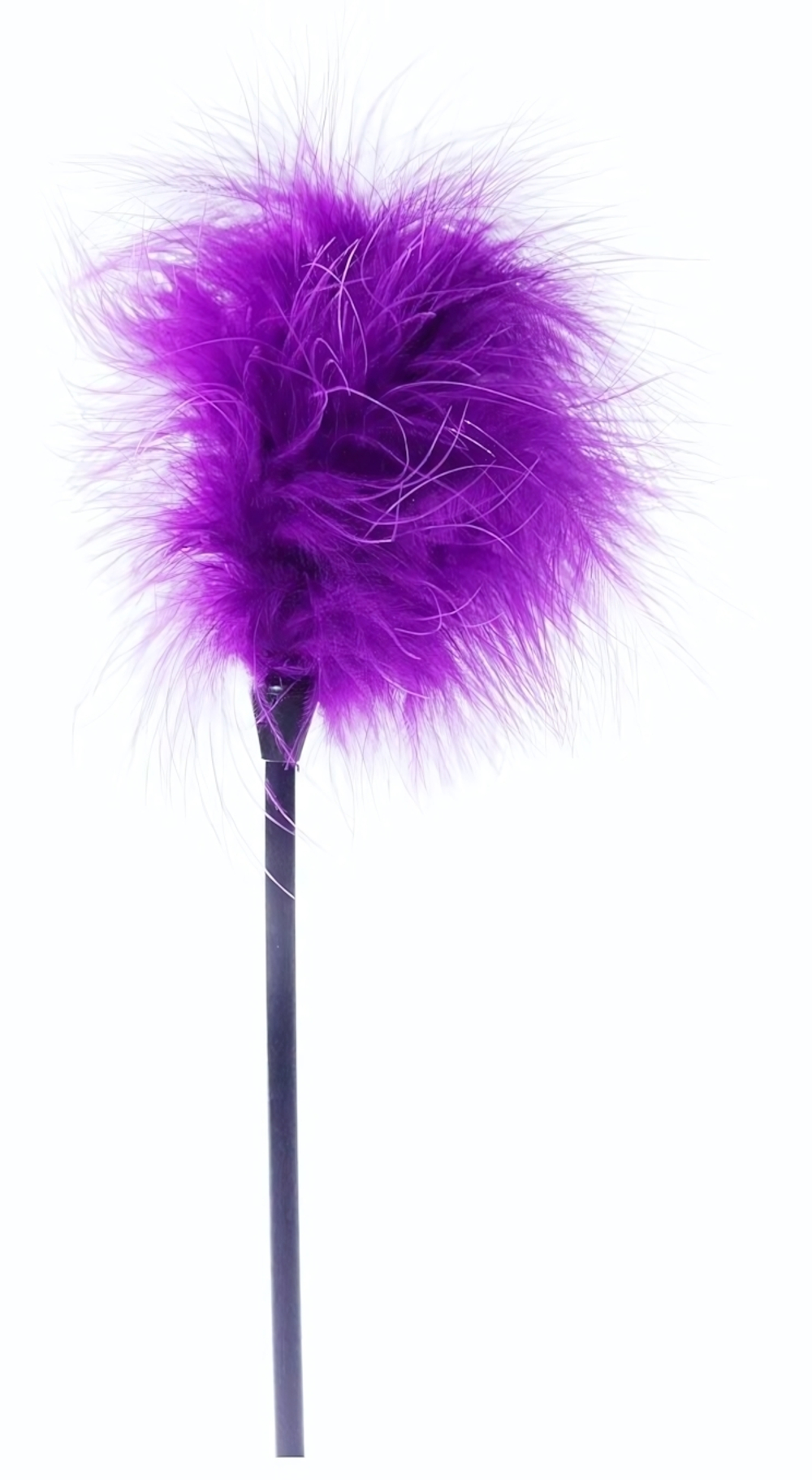 Фиолетовая пуховка для любовных игр - 28 см. (Цвет: красный)