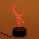 Светильник ночник «3D-Олень» LED 22,5*11см 220 Вт