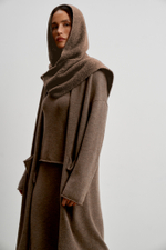 Капор ISABEL, шоколадный