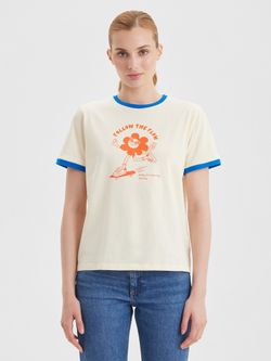 Женская футболка Follow the flow - folly dot.