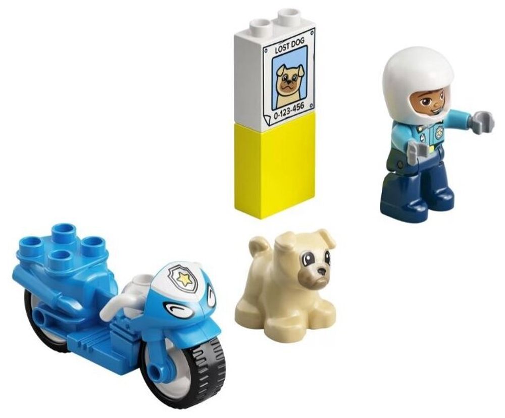 Конструктор LEGO DUPLO 10967 Полицейский мотоцикл