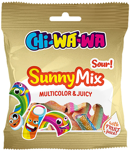 Жевательный мармелад Chi-Wa-Wa Sunny Mix кислый 90г