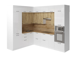 Кухонный гарнитур Герда Жасмин гранд прайм 2100х2700 мм, каркас ЛДСП, фасад ЛДСП