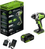 Винтоверт аккумуляторный GREENWORKS GD24ID3 24V, АКБ 4Ач и ЗУ 3802807CUB