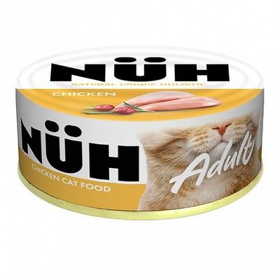 Влажный корм NUH для взрослых кошек с говядиной и цыплёнком, банка 100 г