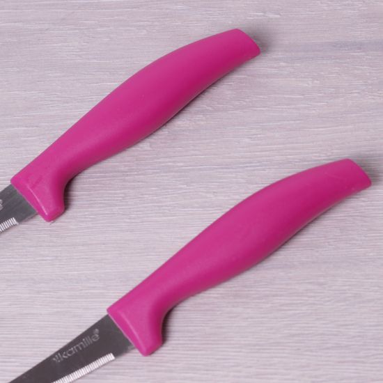 Ножи кухонные 2 шт. из нержавеющей стали Kamille КМ 5310 с зубчиками