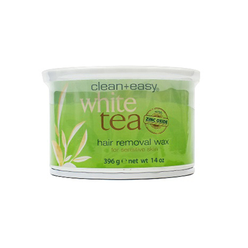 Воск теплый в банке Clean+Easy Белый чай (для чувствительной кожи) 397мл